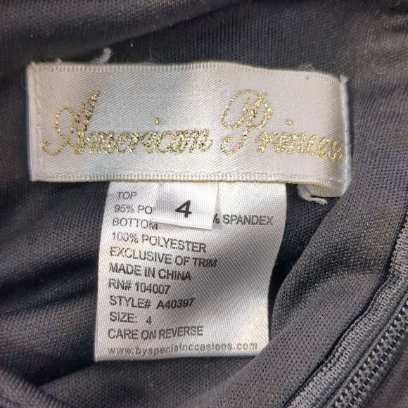 American Princess Formal Velvet Dress Girls Size 4 - Picture 8 of 9